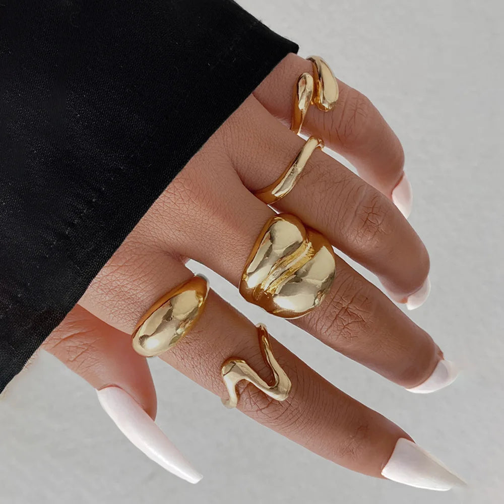Classic Geometric Cocktail Ring