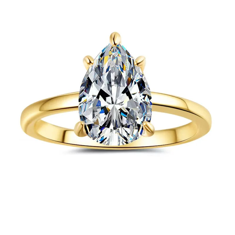 925 Sterling Silver Zircon Cocktail Ring