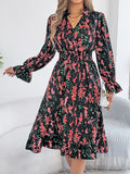 Romantic Ruffled Floral Dress