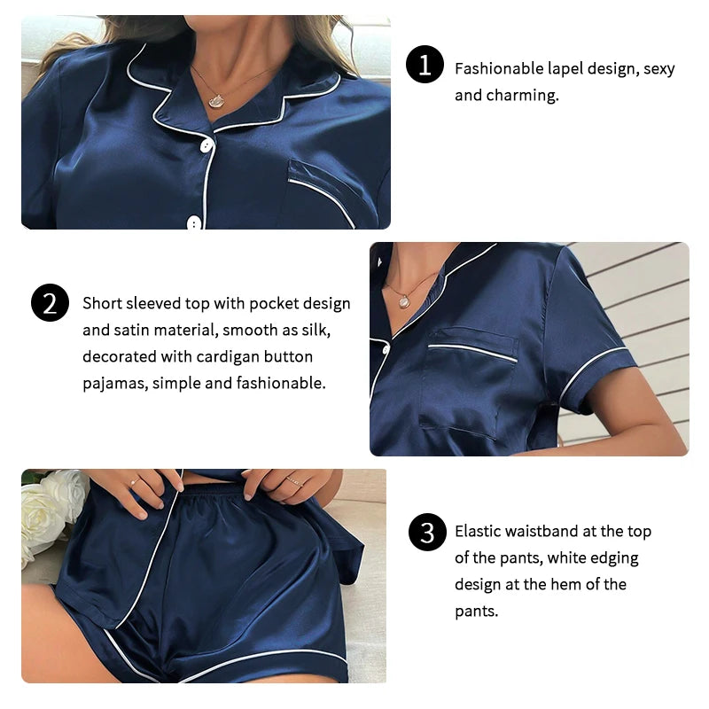 Elegant Satin Sleep & Lounge Set