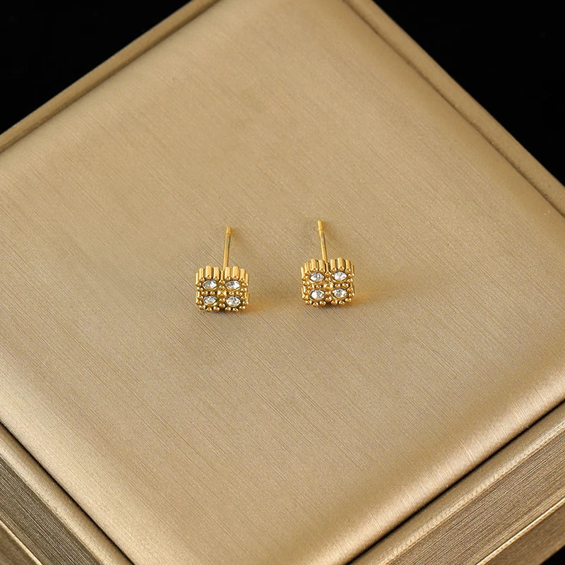 Floral Stainless Steel Jewelry Set