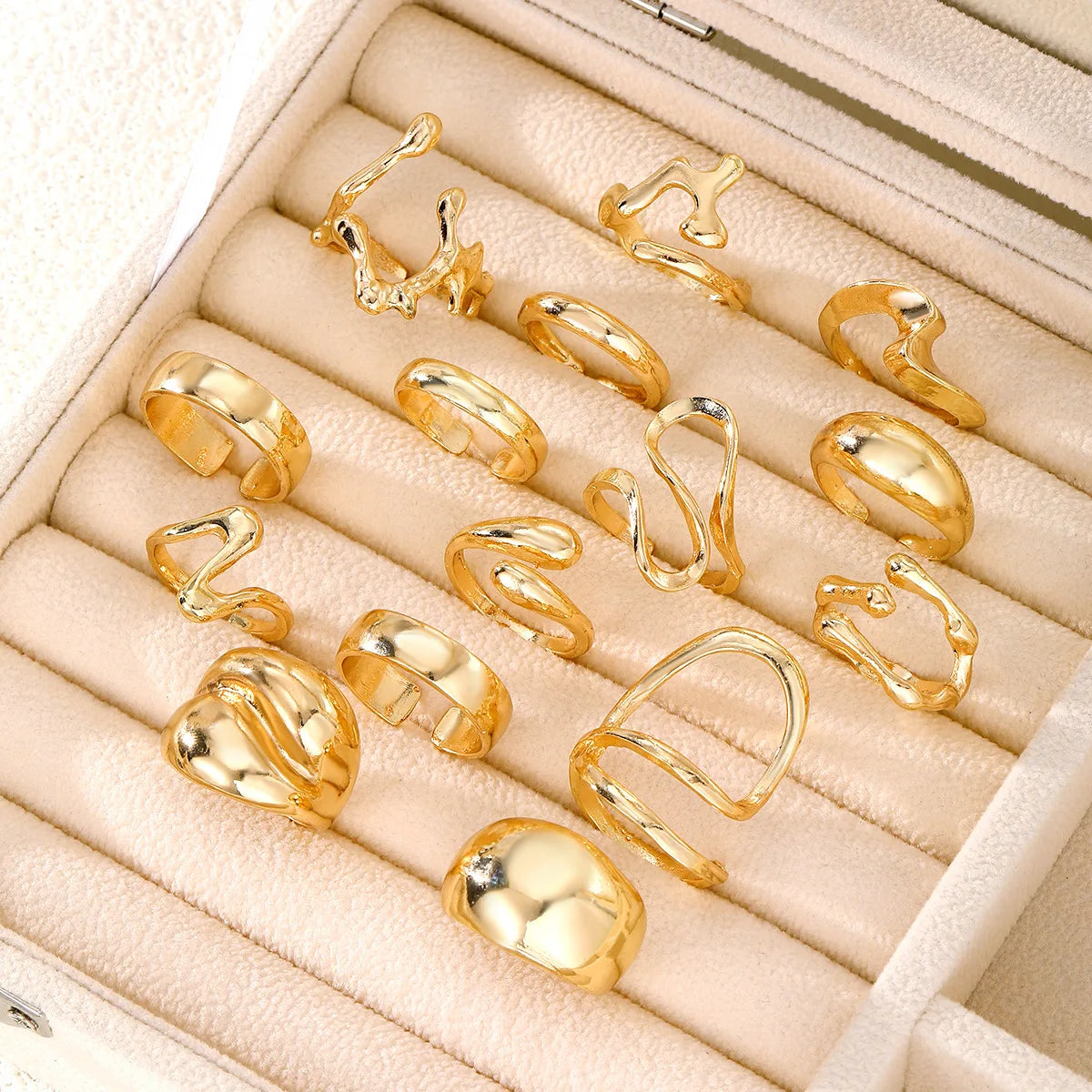Classic Geometric Cocktail Ring