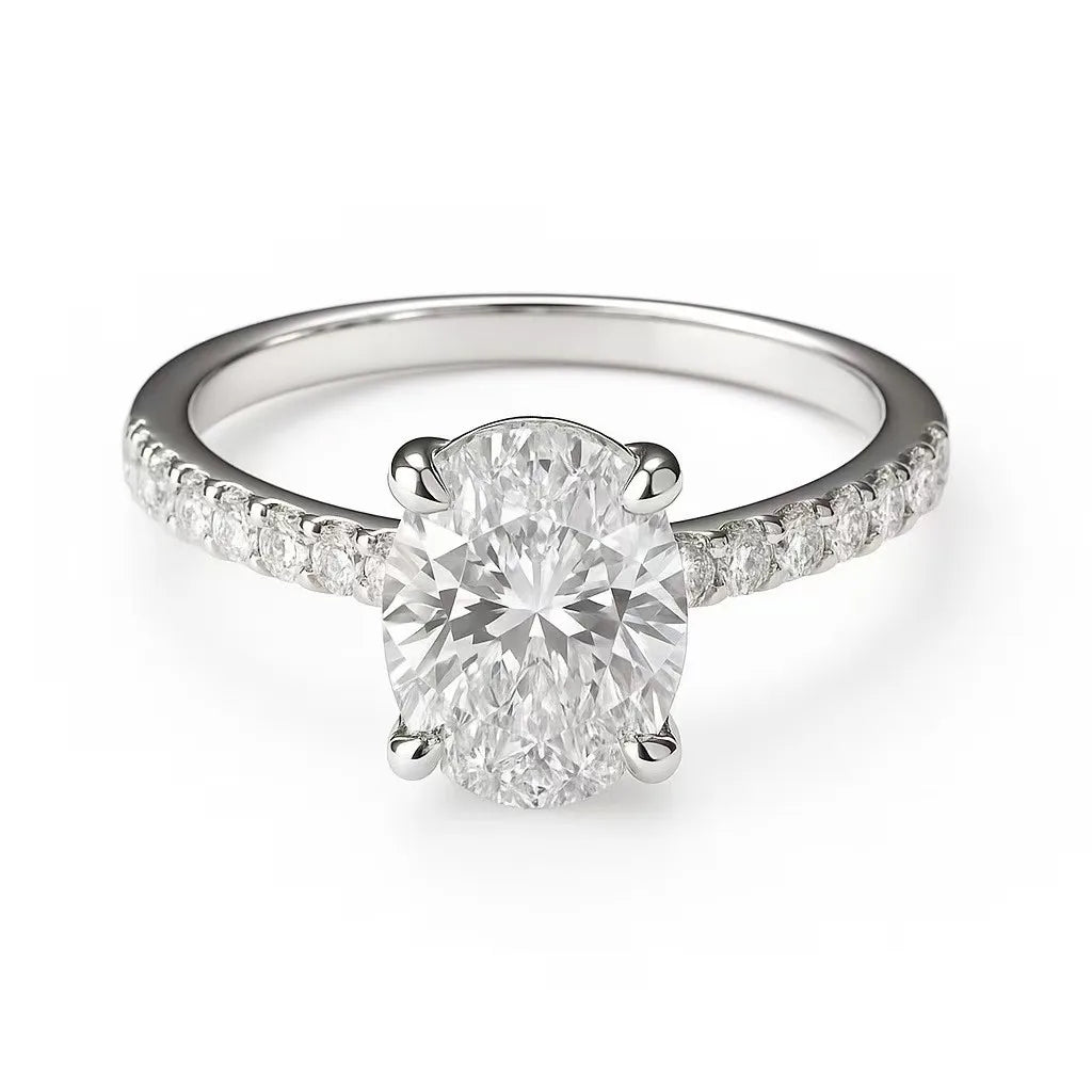 925 Sterling Silver Zircon Cocktail Ring