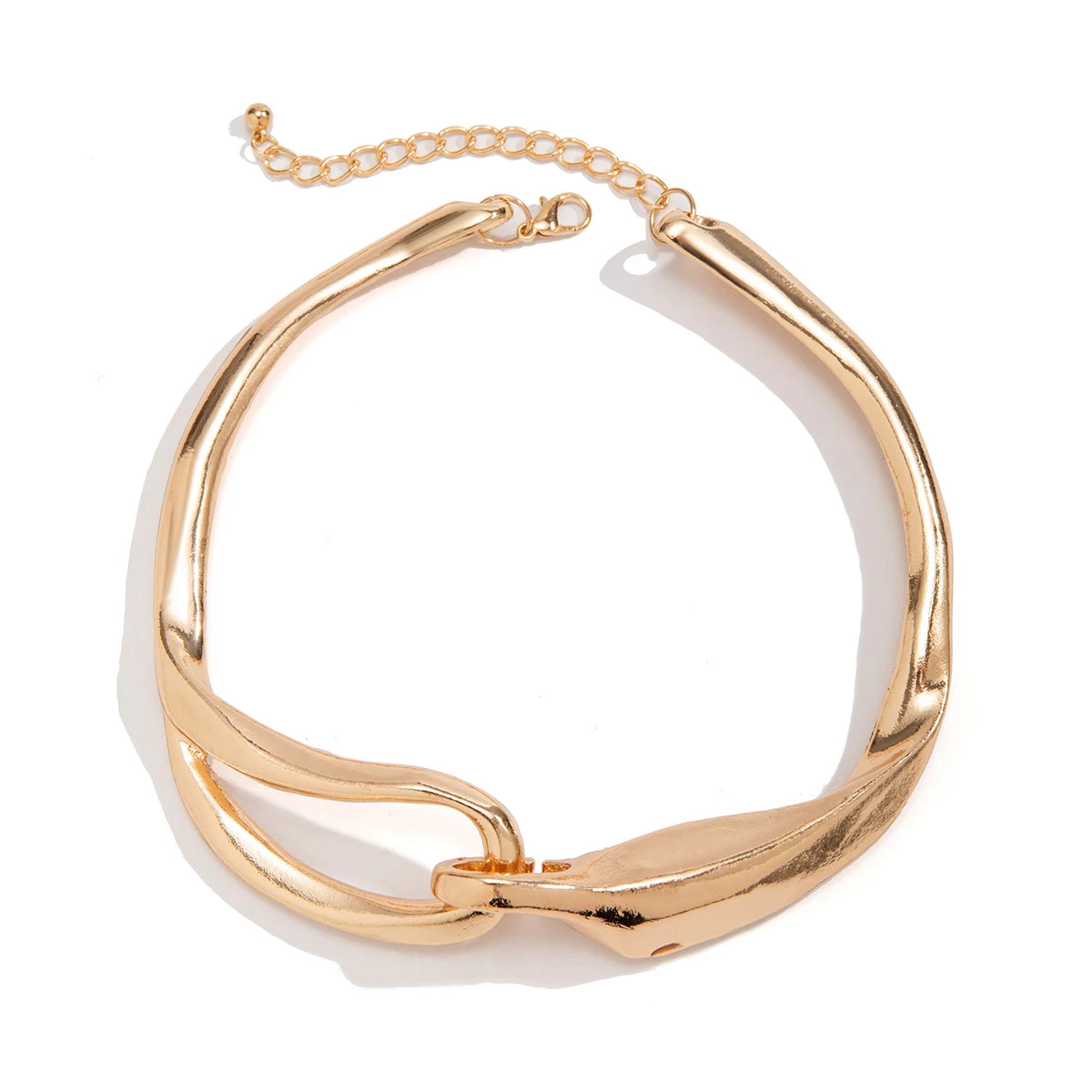 Y2K Bold Link Statement Necklace
