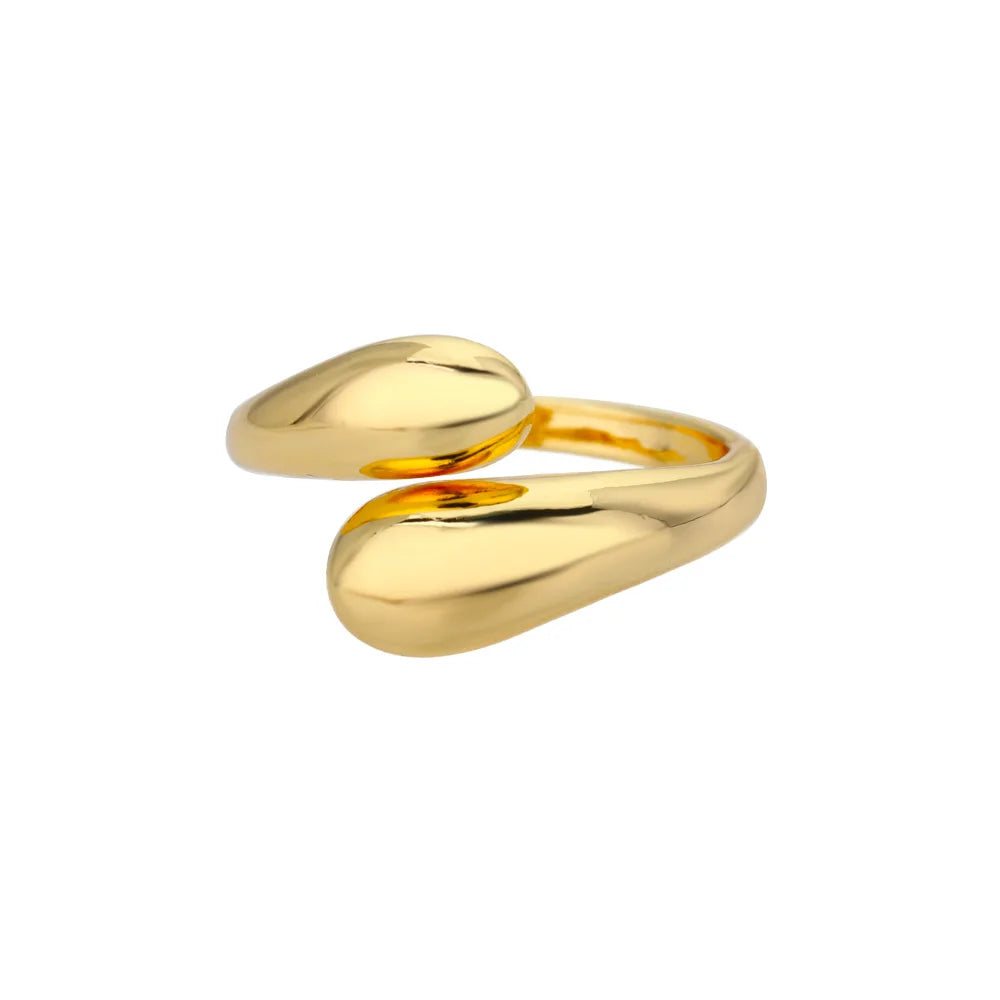 Luxury Gold Stainless Steel Ring for Women