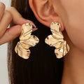 Trendy Plant Design Stud Earrings