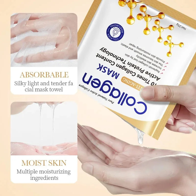 Collagen Brightening Facial Mask Pack