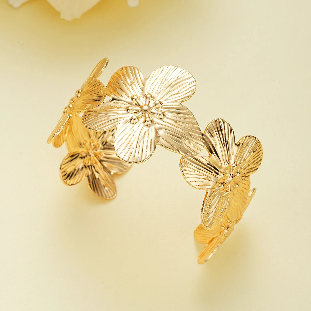 Classic Gold Geometric Bangle