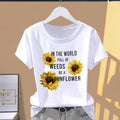 Modern Floral Street Style T-Shirt