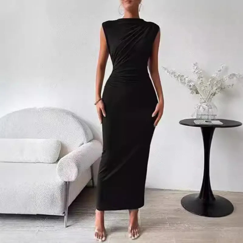 Opulent Ruched Statement Dress