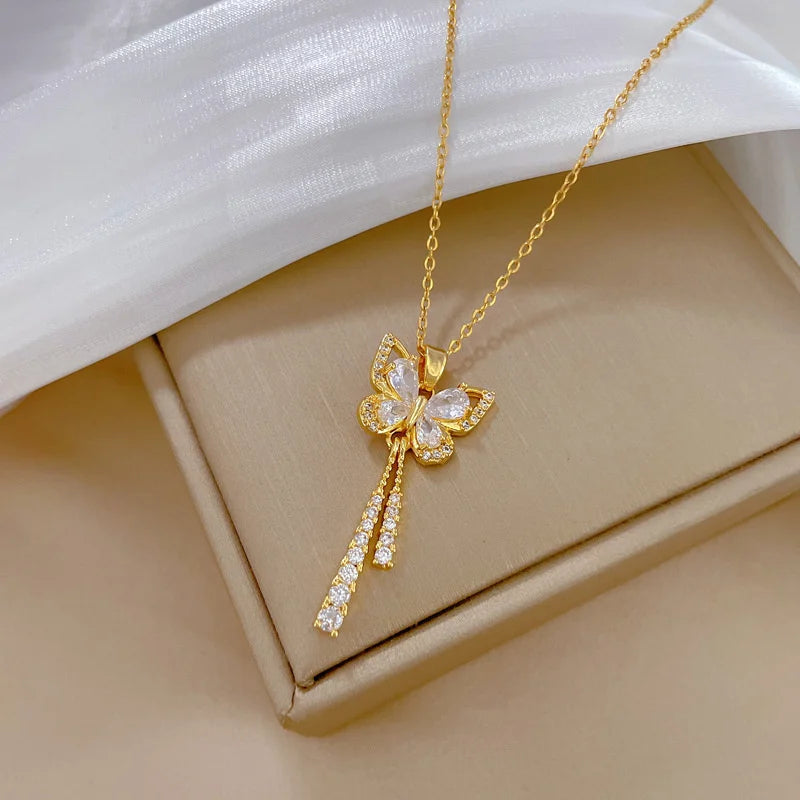 Geometric Stainless Steel Pendant Necklace