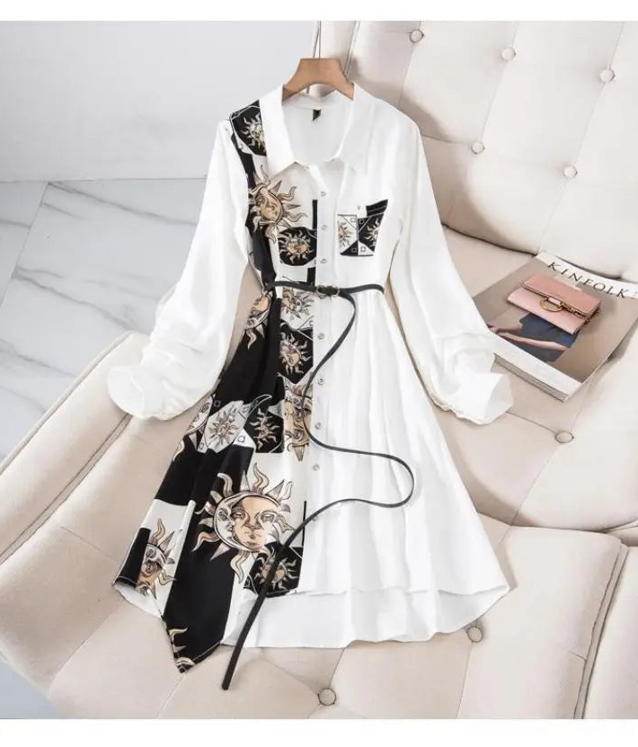 Chic Single-Breasted Midi Dress