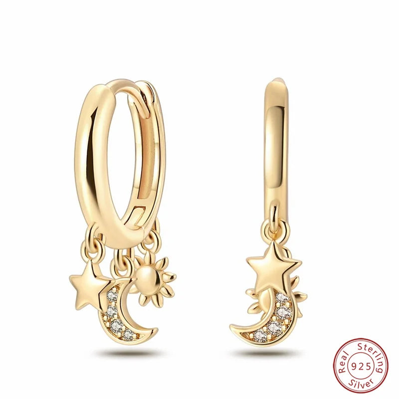 925 Sterling Silver Zircon Stud Earrings