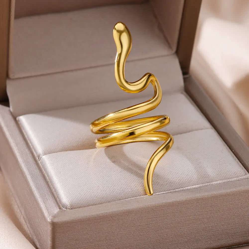 Luxury Gold Stainless Steel Ring for Women