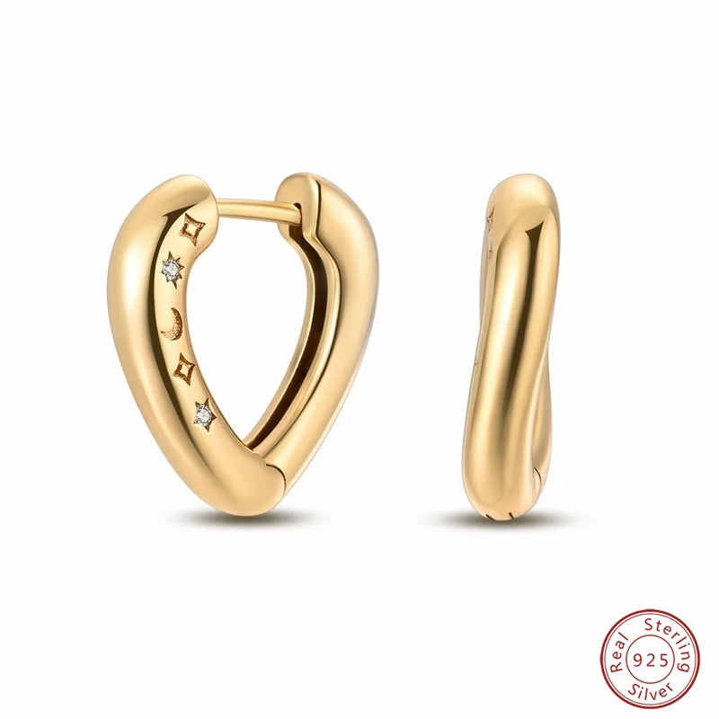 925 Sterling Silver Zircon Stud Earrings