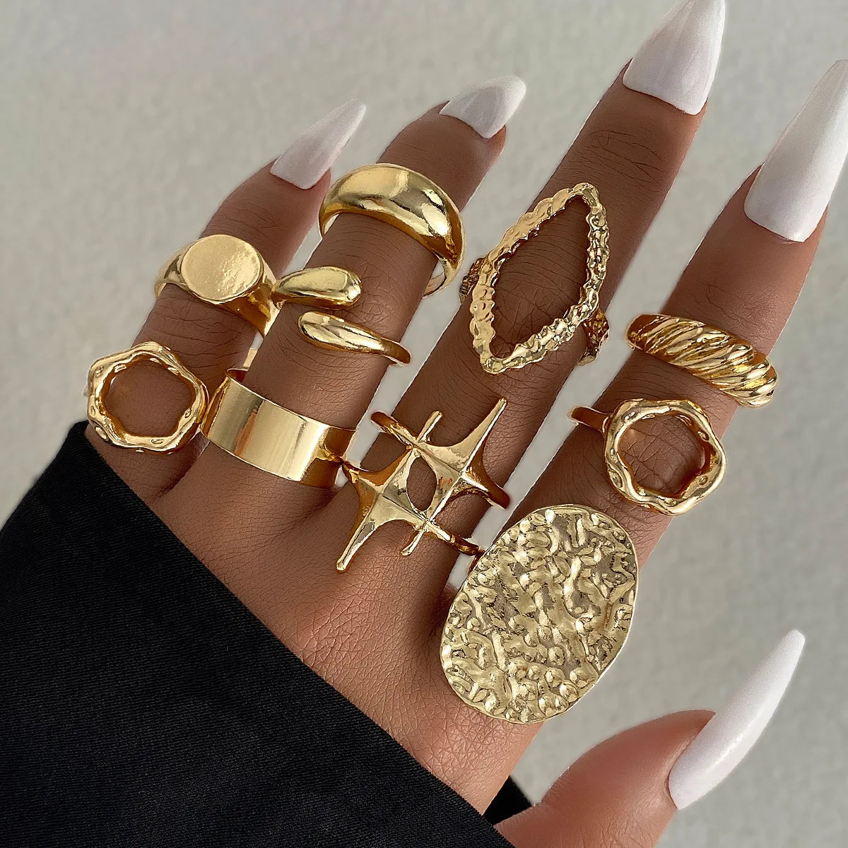 Classic Geometric Cocktail Ring